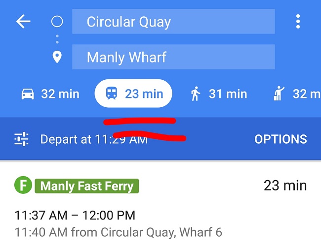 visit manly google maps app