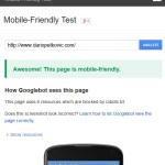 google mobile friendly test